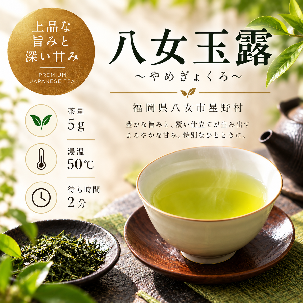 八女玉露【TEA BAG・リーフ】